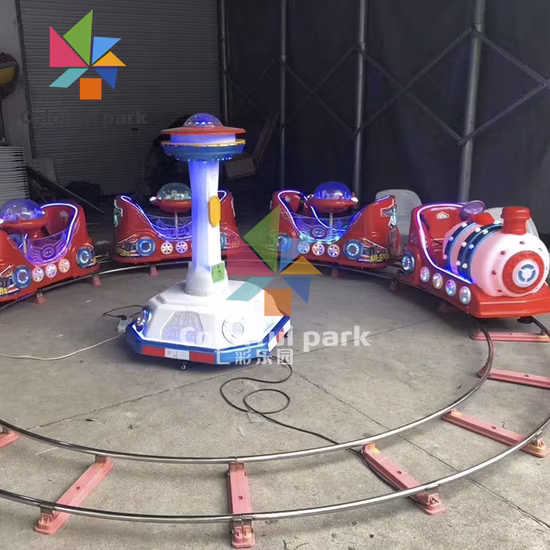 コイン式子供たちは電動おもちゃの列車アーケードゲーム機に乗ります