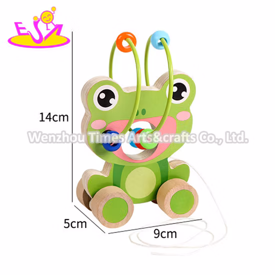 2020 新着カバの形の木のおもちゃビーズ迷路子供のため W11b244